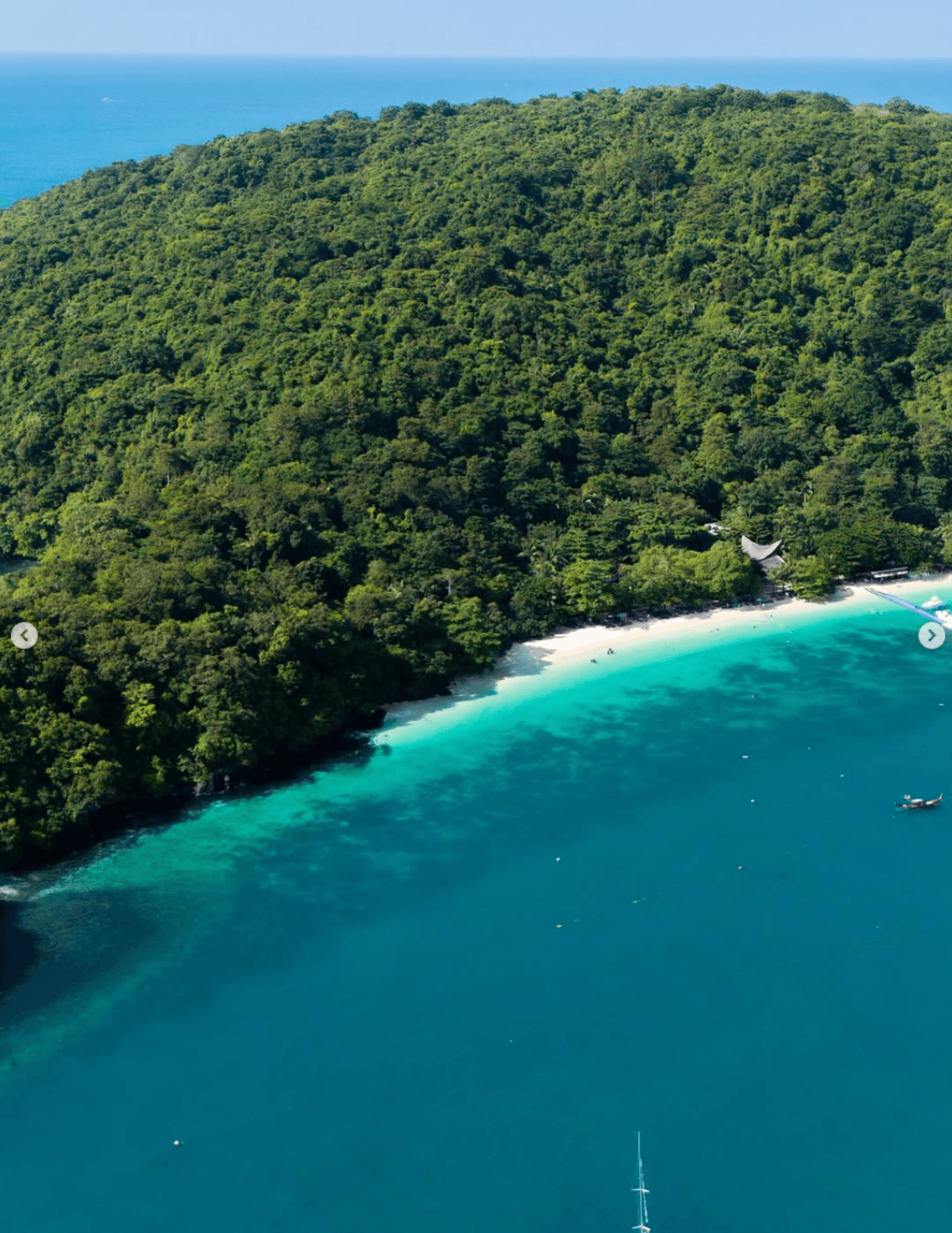 Banana Beach aerial