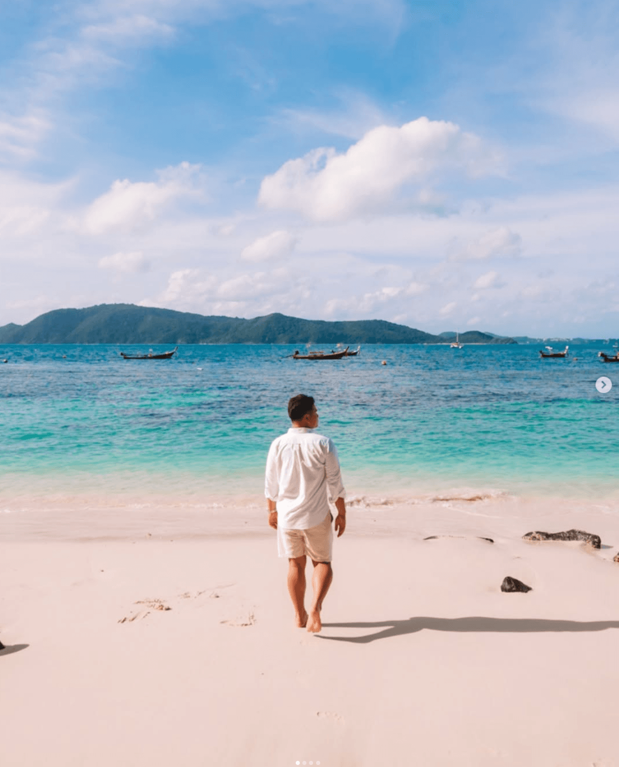 White sand & turquoise water
